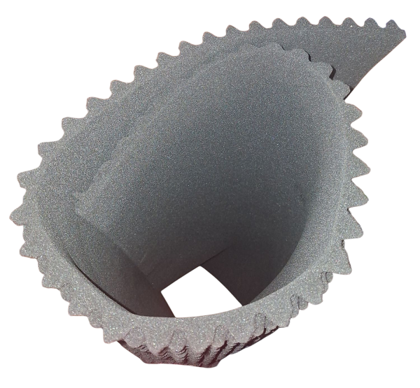 Dachhimmel mit Noppen (grau-schwarz)